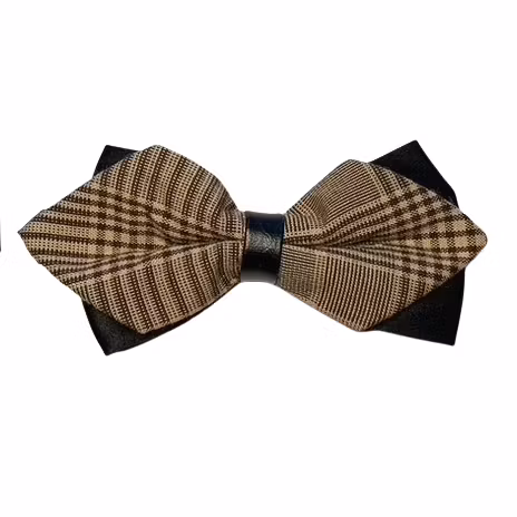 Färdigknuten fluga- Brun