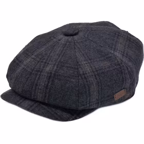 Blå/grå tweed Newsboy keps - Major Wear