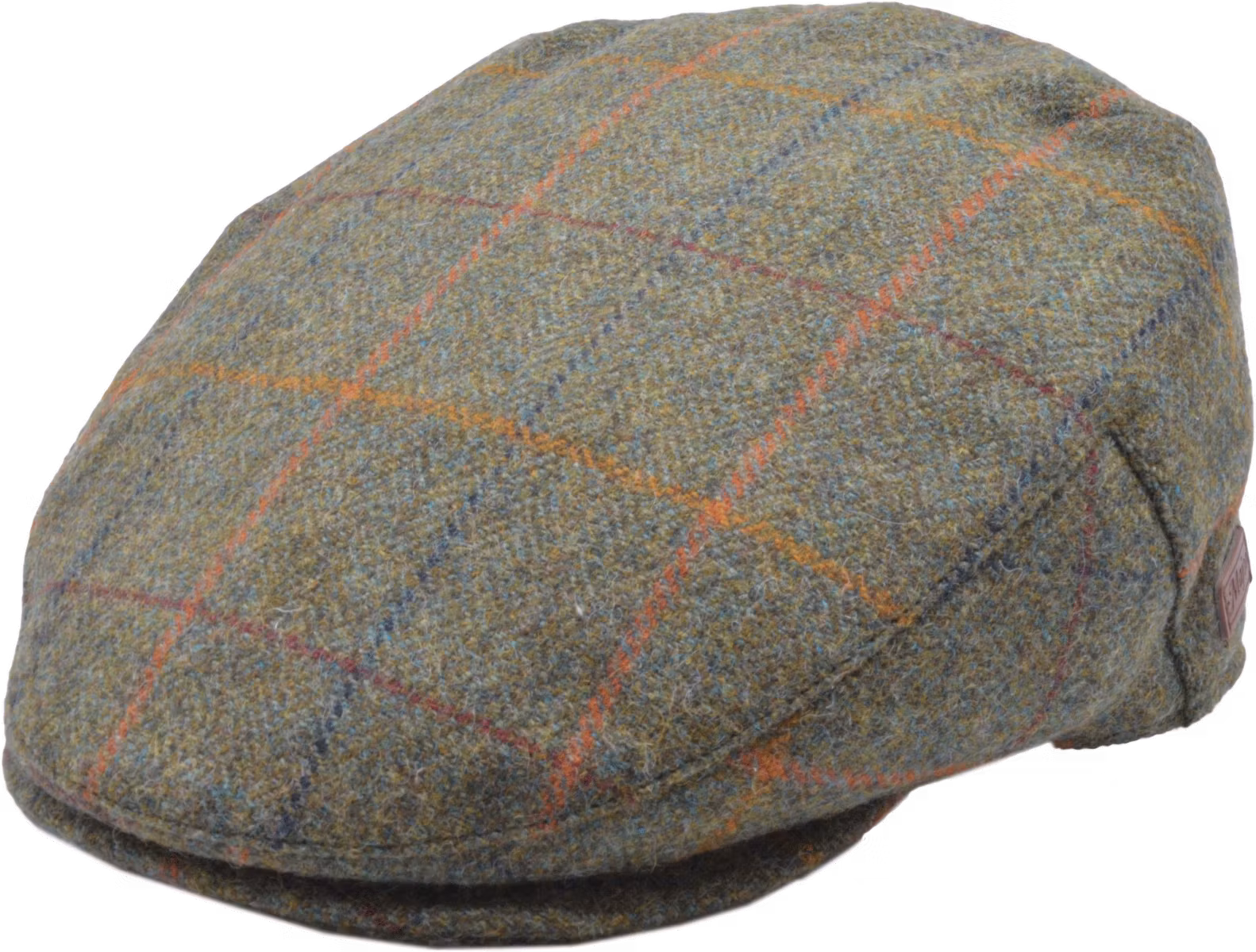 Mörkgrön storrutig tweedkeps - Major Wear