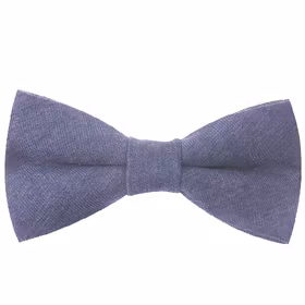 Enfärgad blå knuten fluga