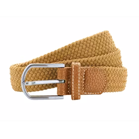 Bälte flätat stretch - Camel - Asquith&Fox