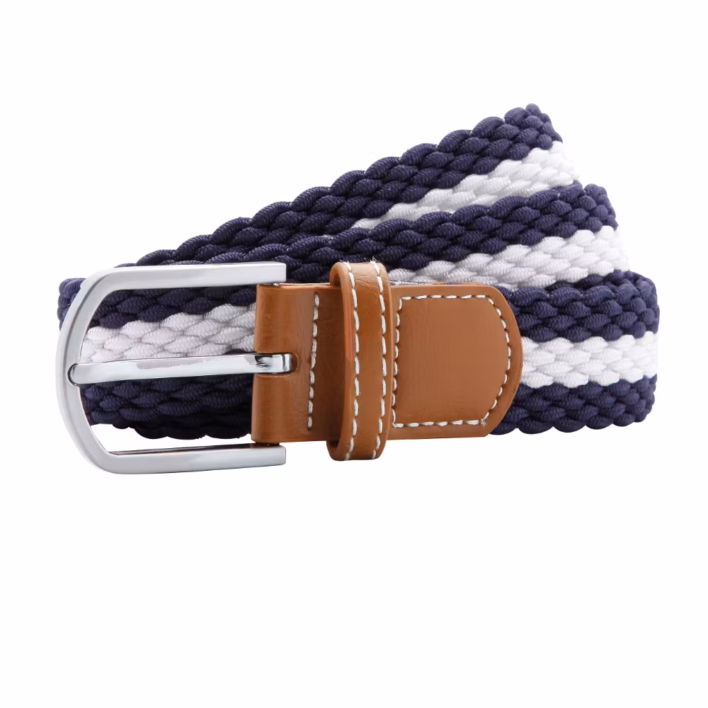 Bälte stretch Vit/blå - Asquith&Fox