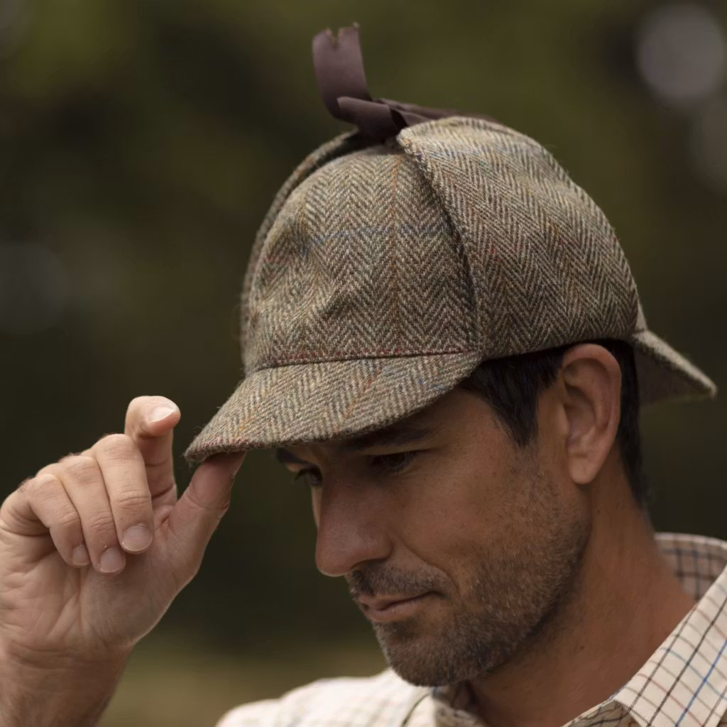 Harris Tweed Watson Deerstalker Hat