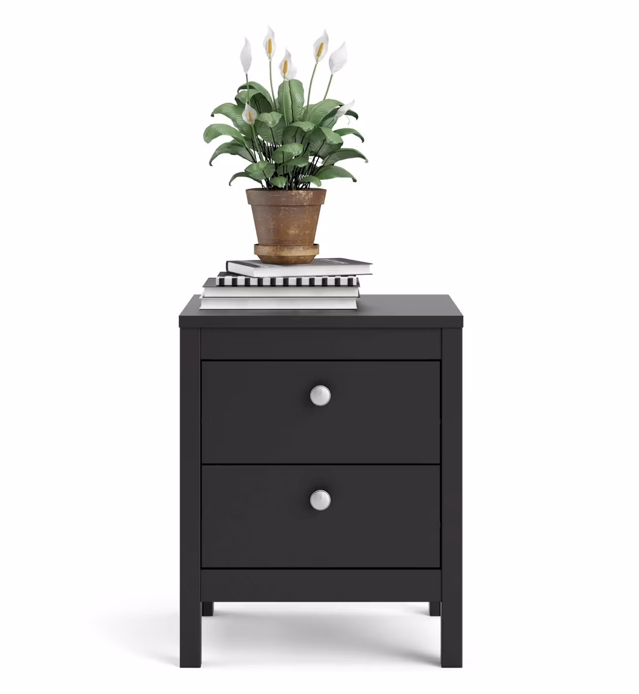 Sängbord matt svart Madrid - Tvilum