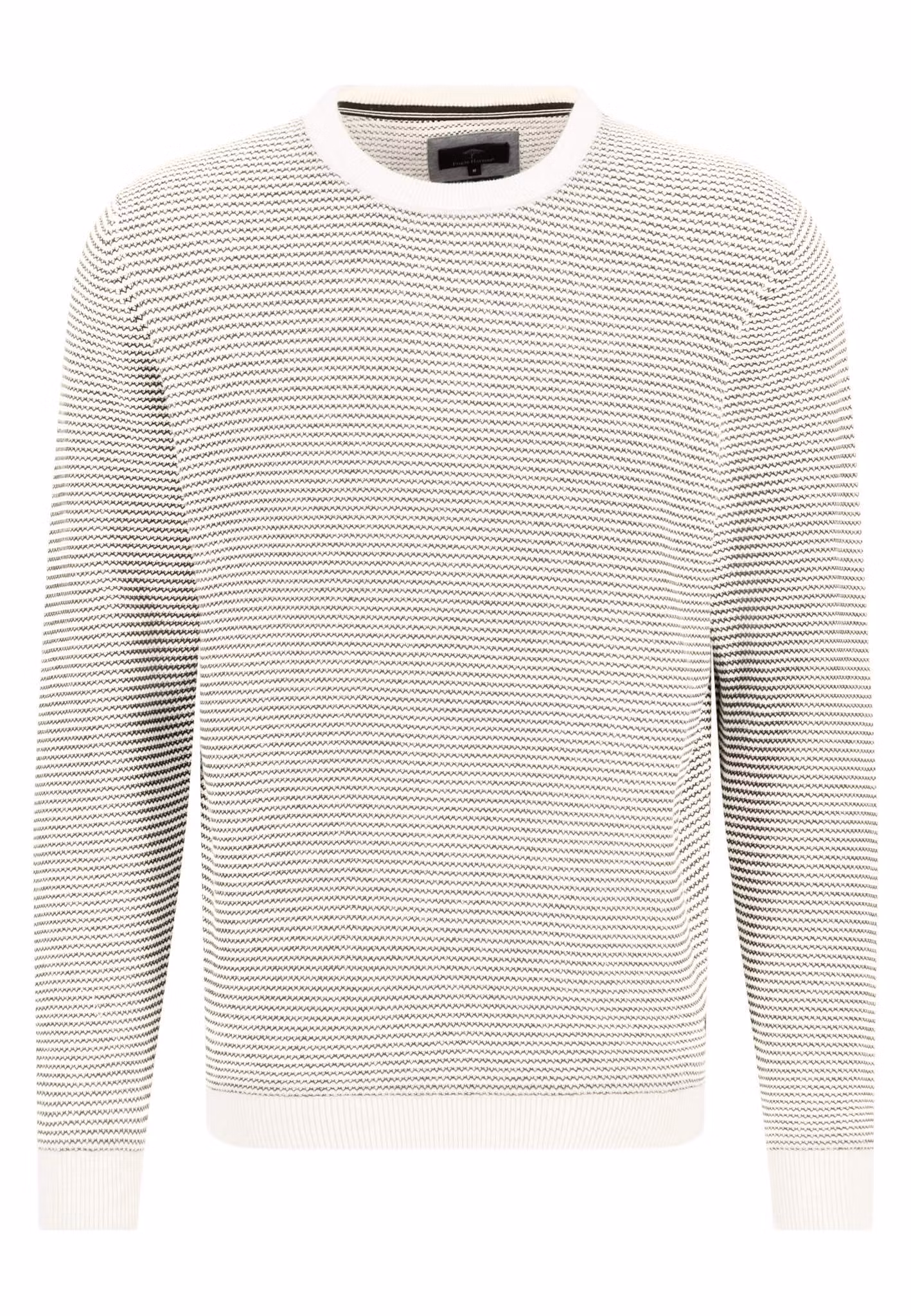 Stickad tröja - Off White -  Fynch-Hatton