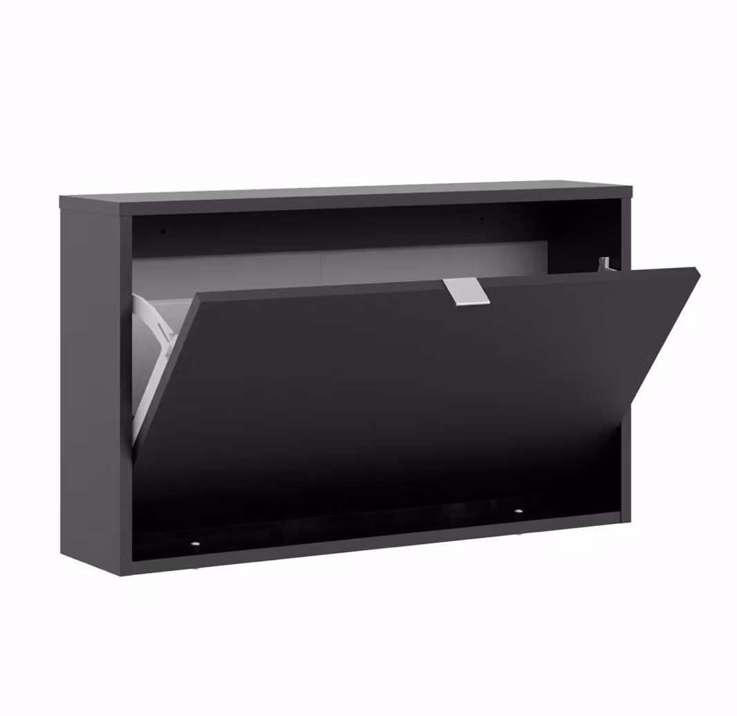 Skoskåp 24cm svart - Tvilum