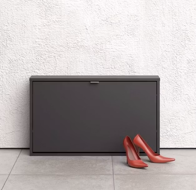 Skoskåp 24cm svart - Tvilum