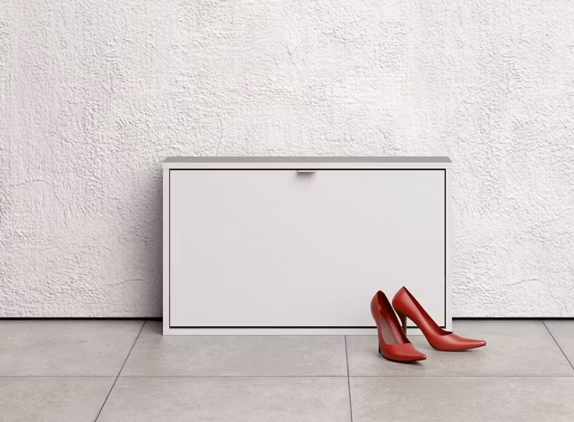 Skoskåp djup 17 cm vit - Tvilum