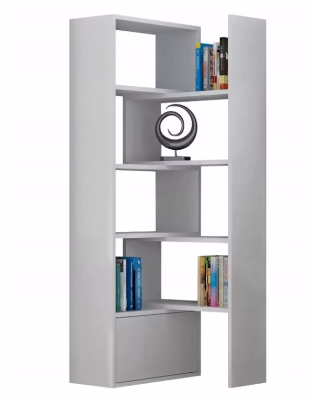 Bokhylla/Hörnbokhylla vit Paco
