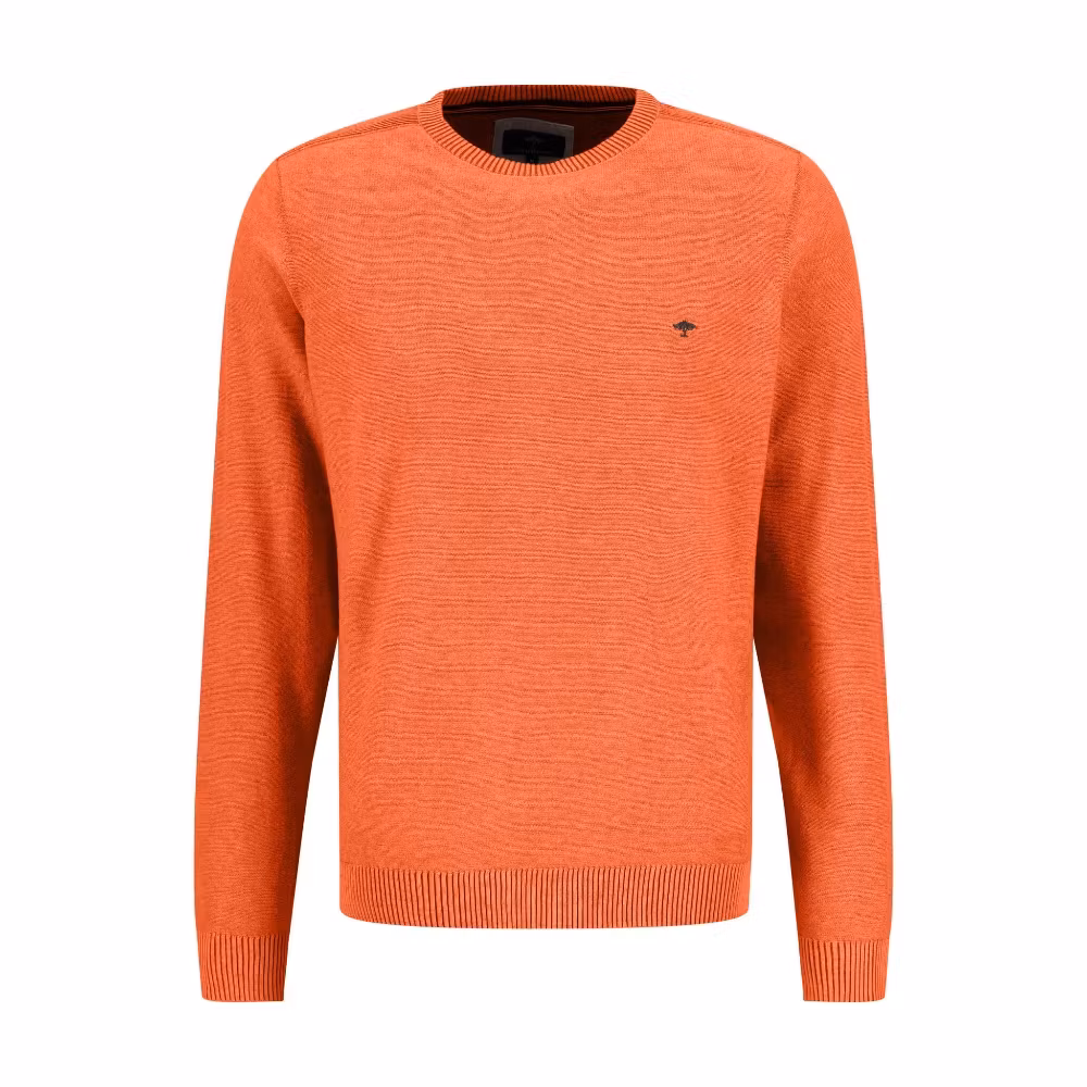 Rundhalsad pullover -Tangerine - Fynch-Hatton