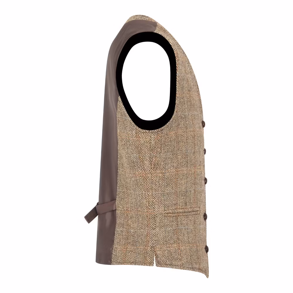 Harris Tweed väst White Sand - Dalston