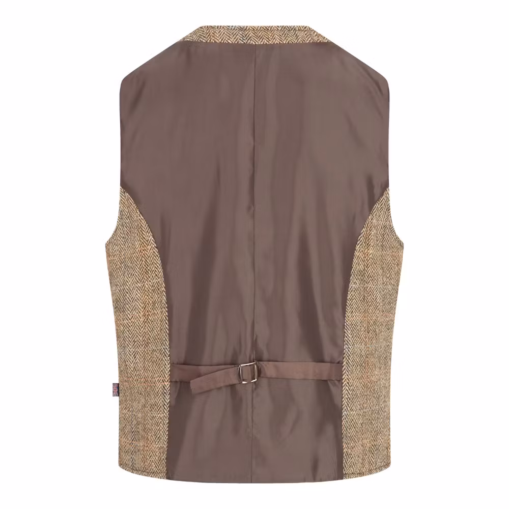 Harris Tweed väst White Sand - Dalston