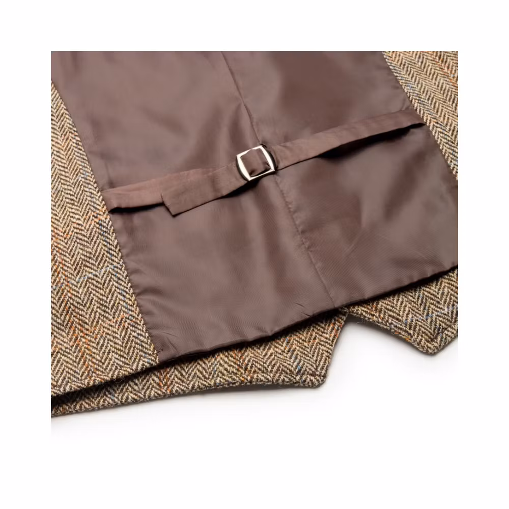 Harris Tweed väst White Sand - Dalston