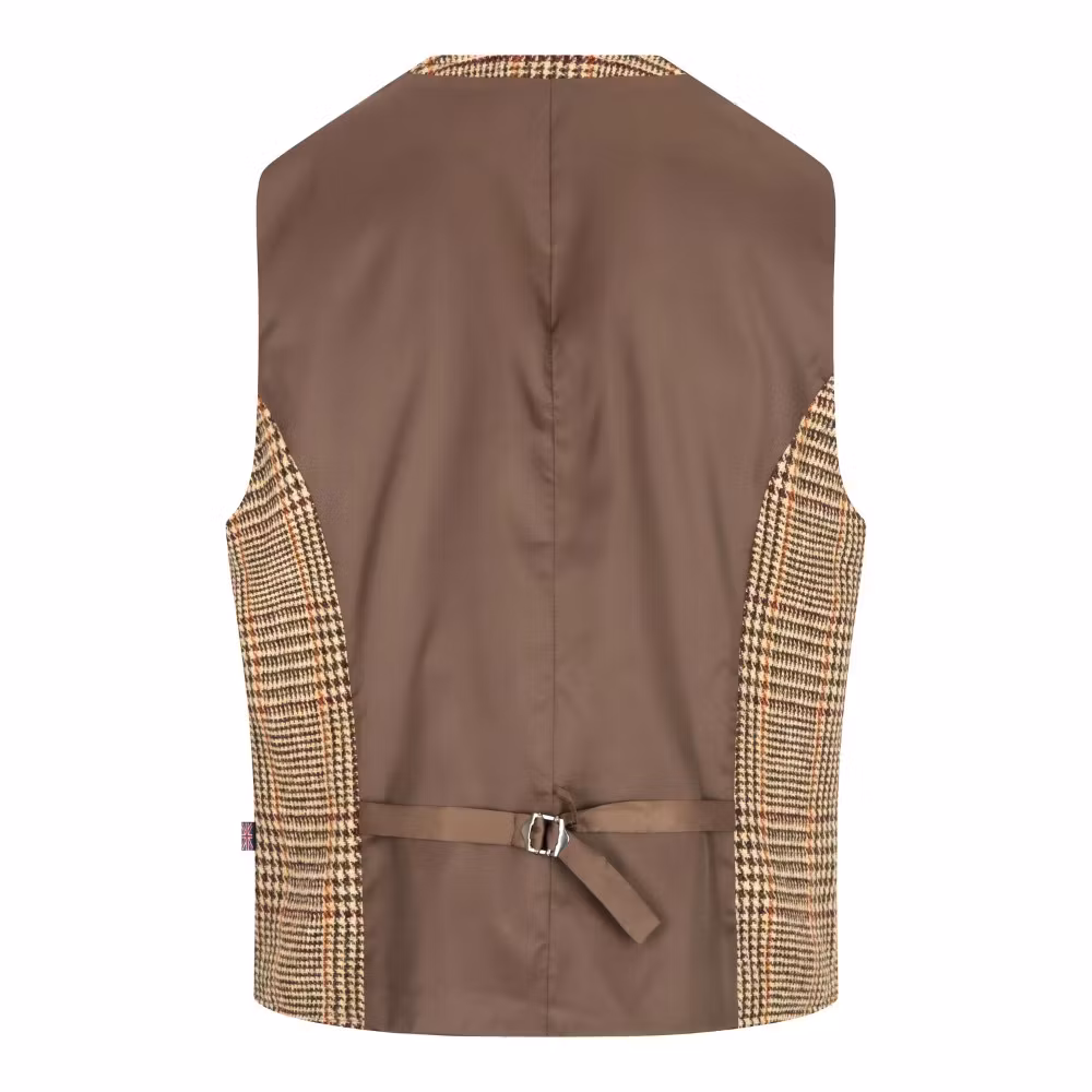 Harris Tweed väst Dessert Tan - Dalston