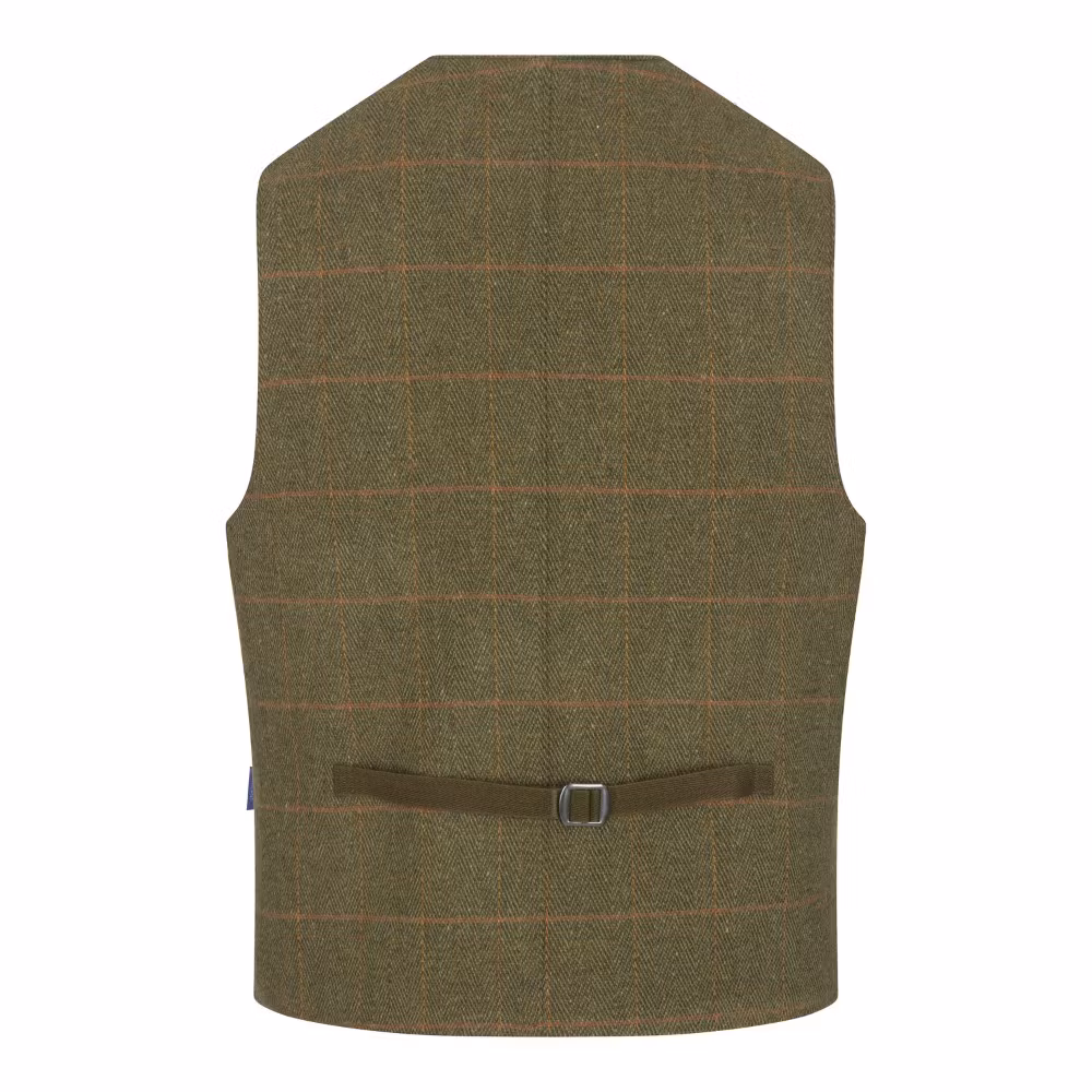 Tweedväst Derby Alcott Dark Green - Walker & Hawkes
