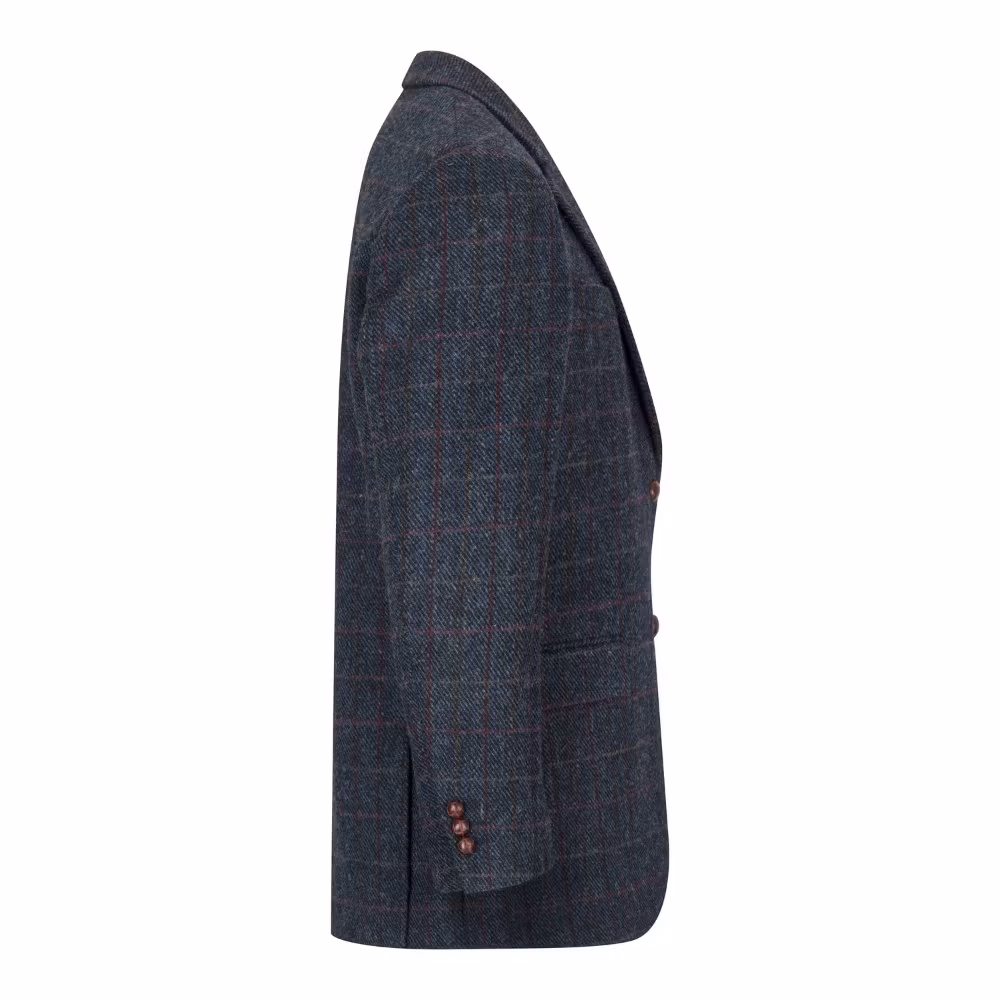 Harris Tweed kavaj Royal Blue - Blakemore