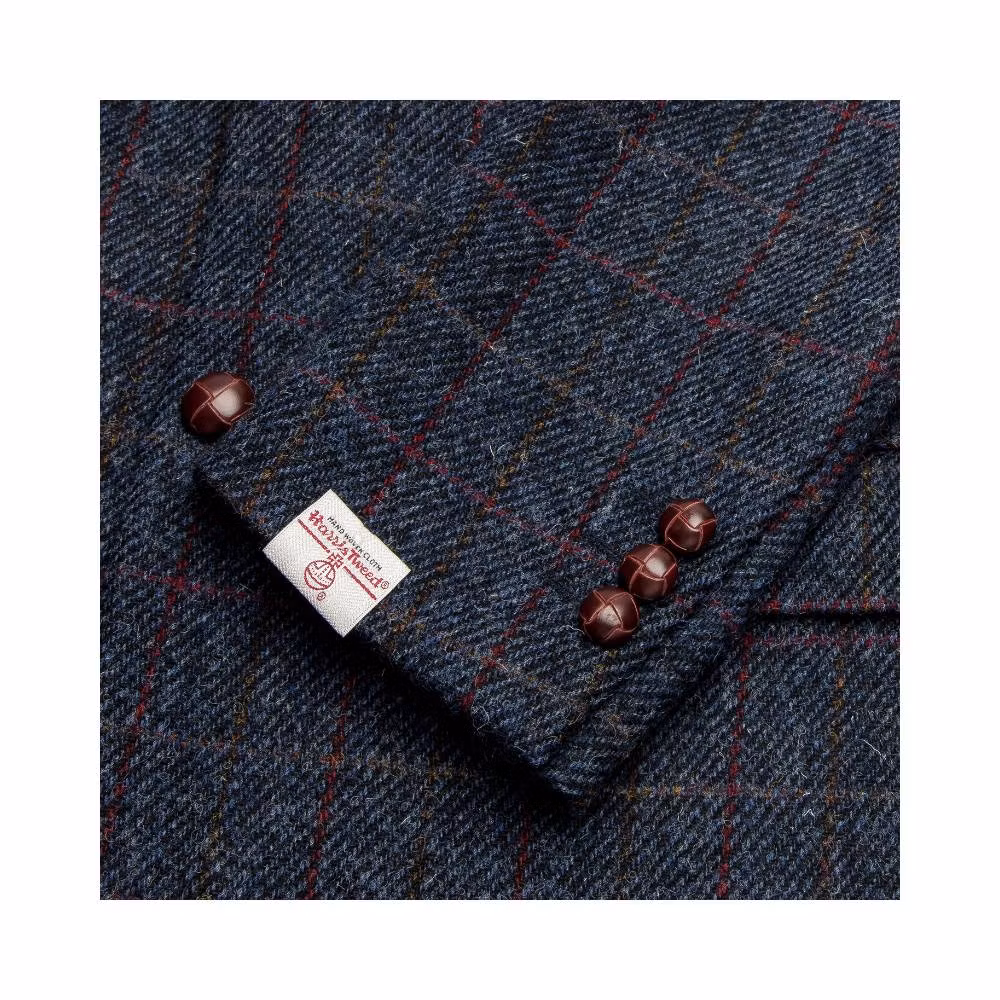 Harris Tweed kavaj Royal Blue - Blakemore