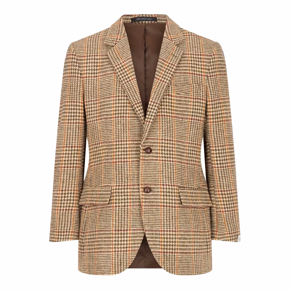 Harris Tweed kavaj Dessert Tan - Blakemore