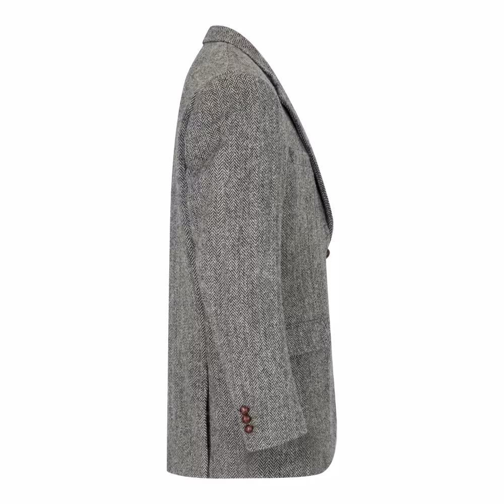 Harris Tweed kavaj Steel Grey - Blakemore