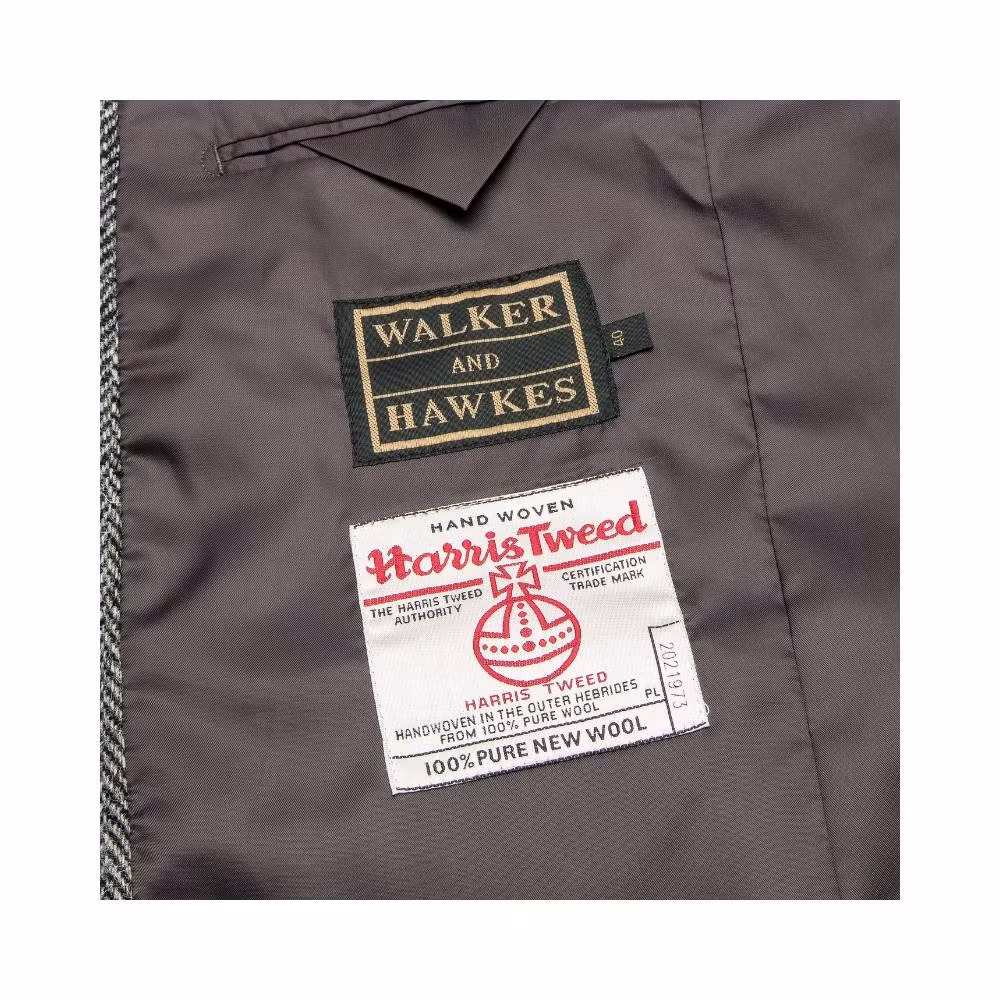 Harris Tweed kavaj Steel Grey - Blakemore