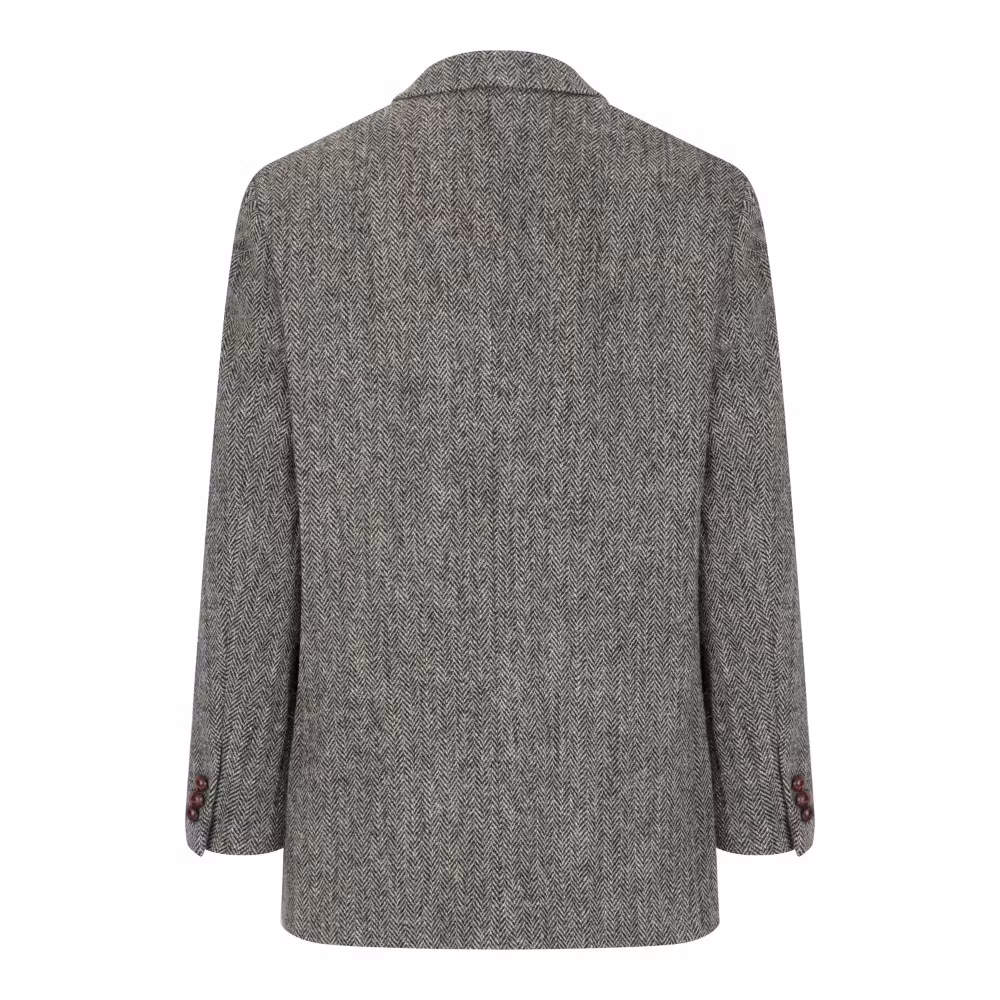 Harris Tweed kavaj Steel Grey - Blakemore