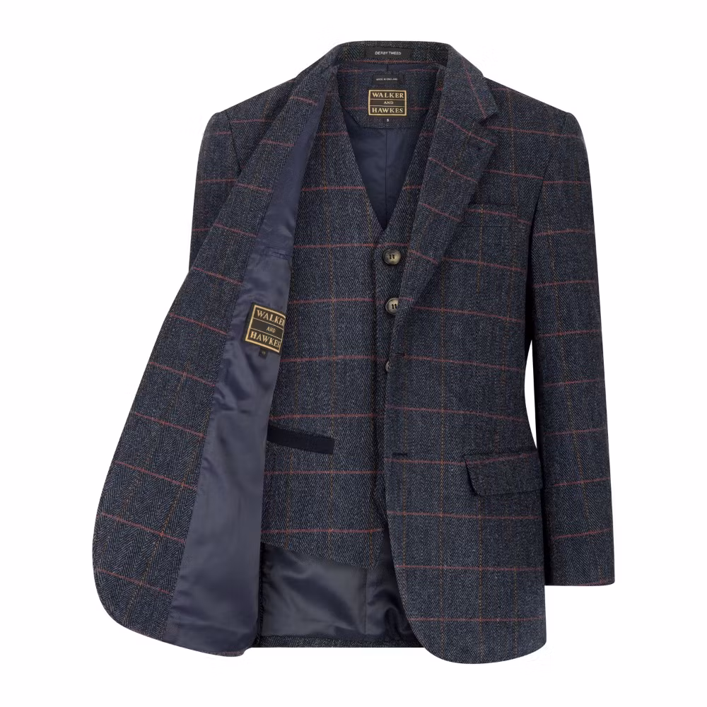 Tweedkavaj Windsor Blue - Derby Tweed