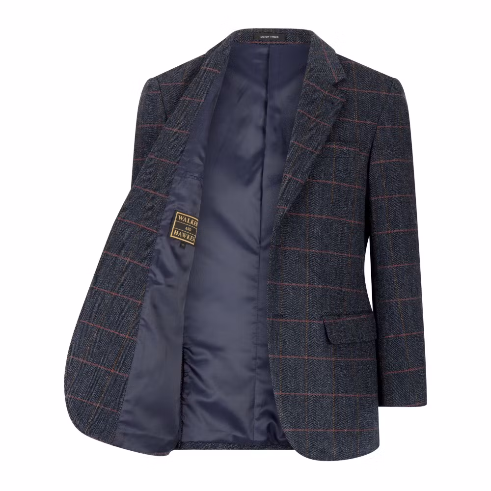 Tweedkavaj Windsor Blue - Derby Tweed