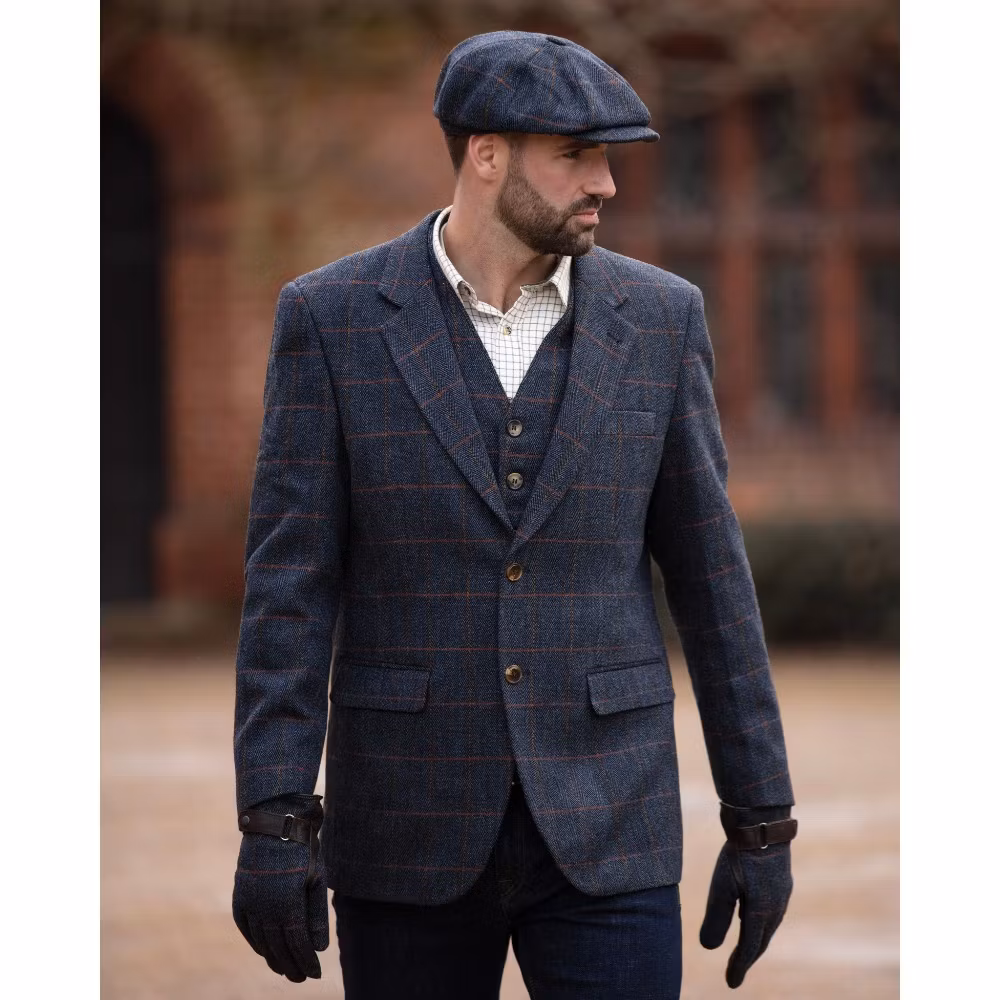 Tweedkavaj Windsor Blue - Derby Tweed
