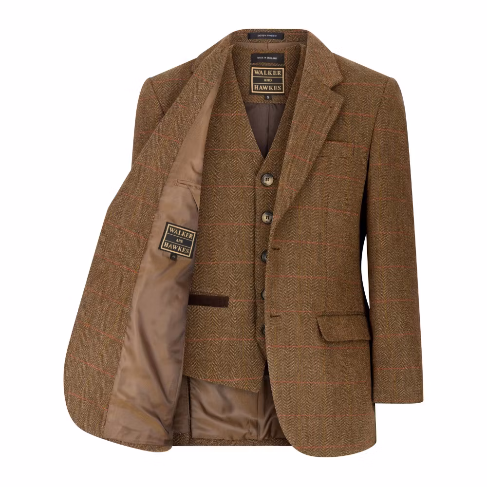 Tweedkavaj Windsor Brown - Derby Tweed