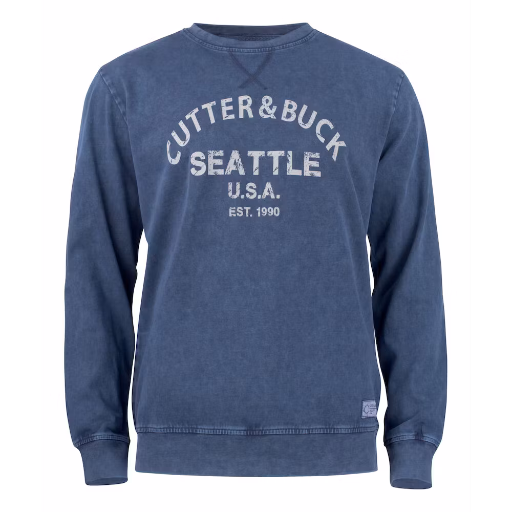 Thorp Denim Crew Denim Blue - Cutter & Buck