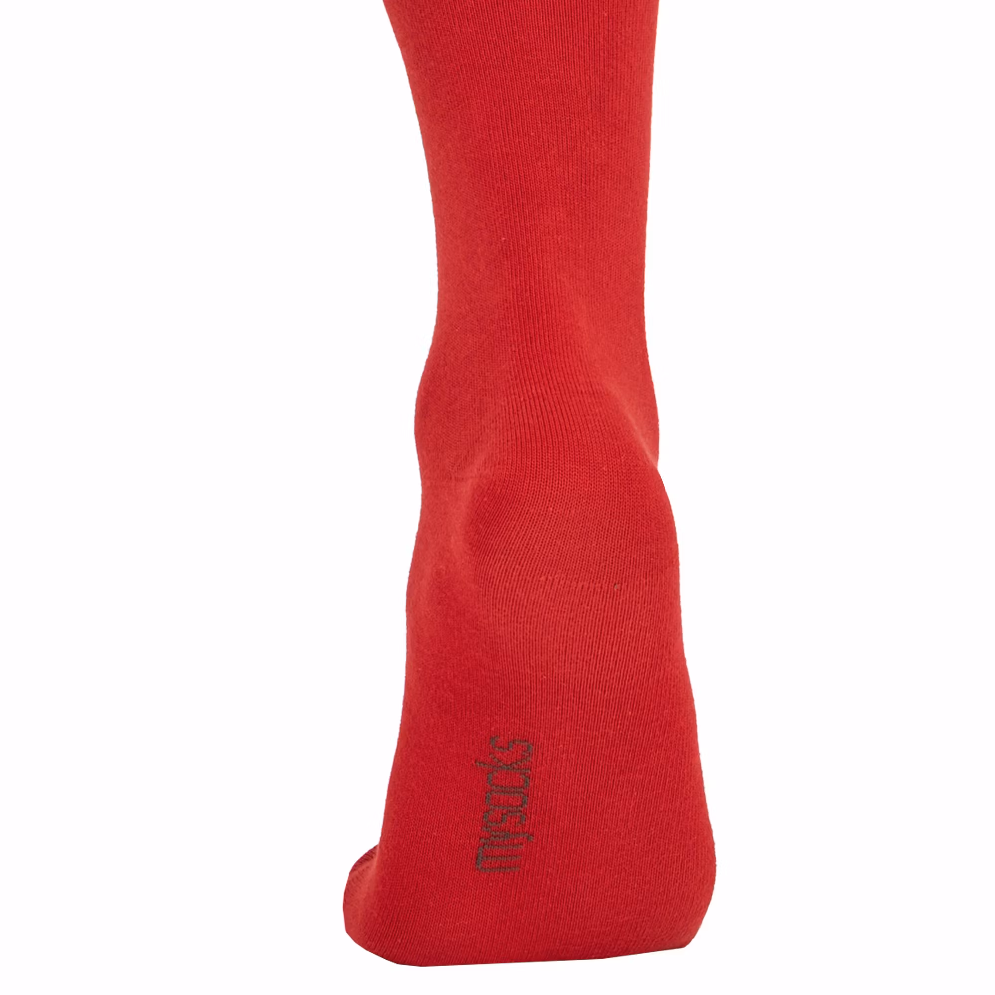 Röd enfärgad knästrumpa - MySocks