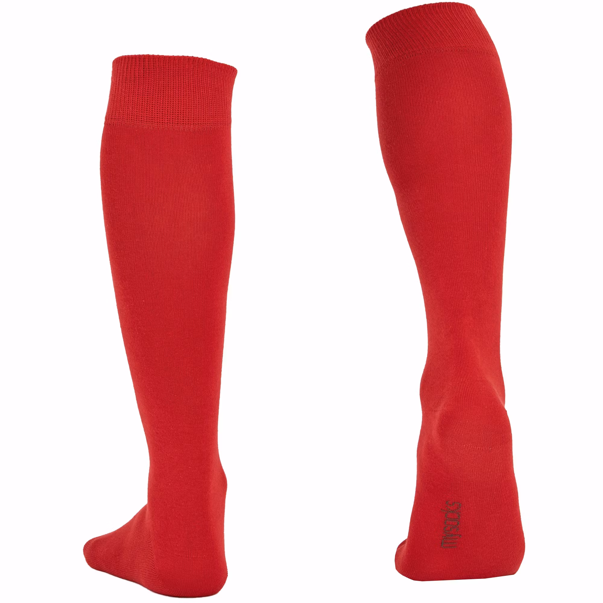 Röd enfärgad knästrumpa - MySocks