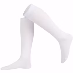Vit enfärgad knästrumpa - MySocks