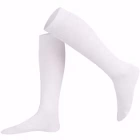 Vit enfärgad knästrumpa - MySocks
