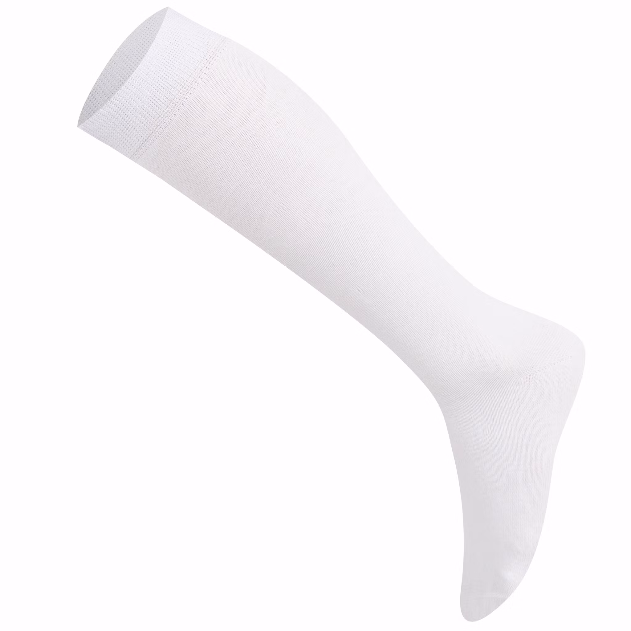 Vit enfärgad knästrumpa - MySocks