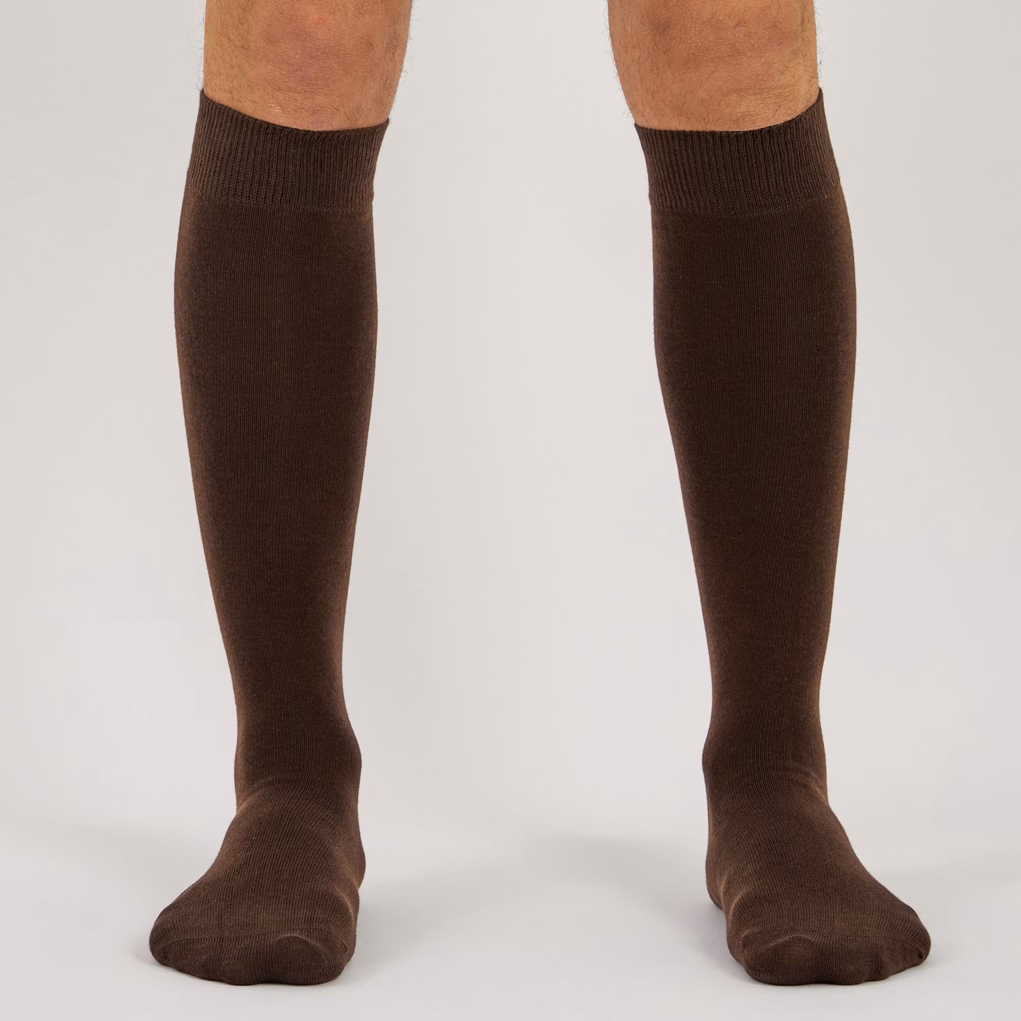 Brun enfärgad knästrumpa - MySocks