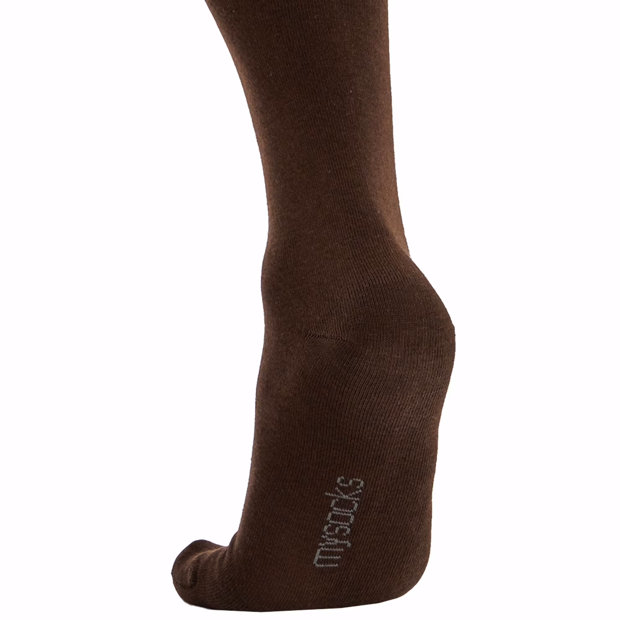 Brun enfärgad knästrumpa - MySocks