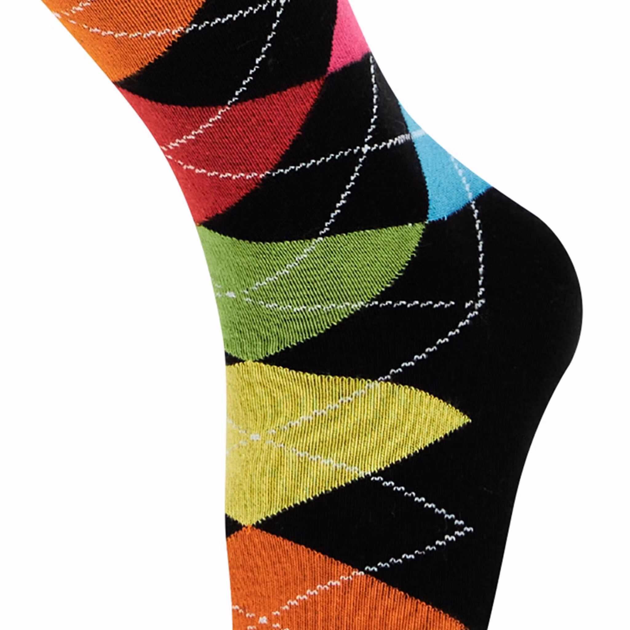 Turkos argyle knästrumpa