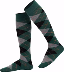 Grön argyle knästrumpa - MySocks