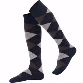 Navy argyle knästrumpa - MySocks
