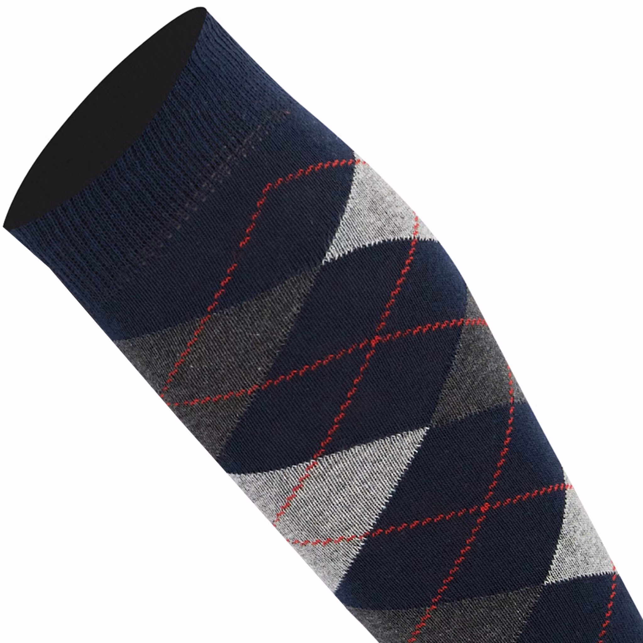 Navy argyle knästrumpa - MySocks