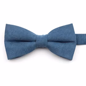 Enfärgad ljusblå knuten fluga