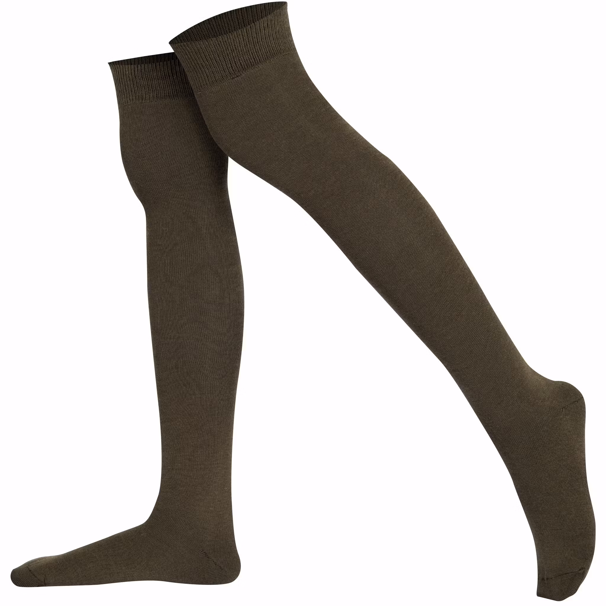 "Over the knee" knästrumpa Khaki - MySocks