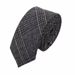 Grå mönstrad slips