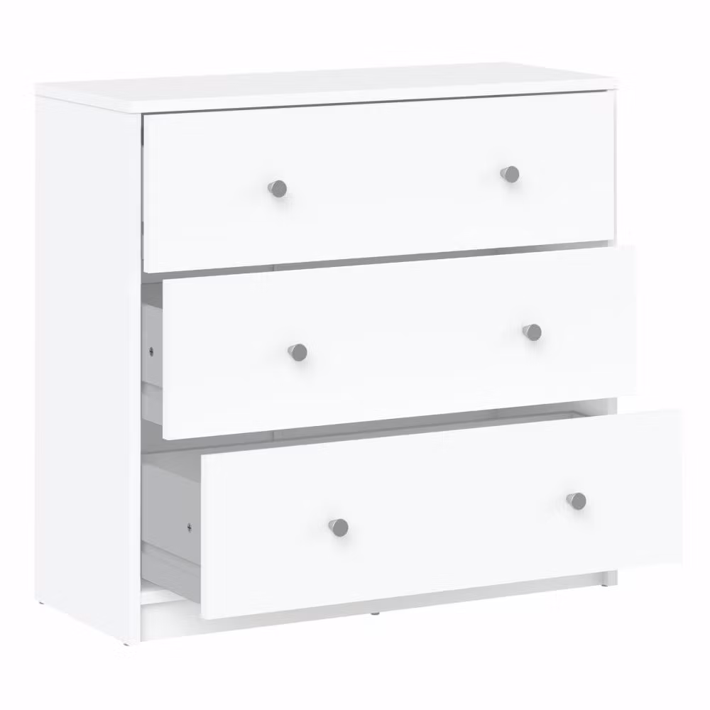 Byrå med 3 lådor vit May - Tvilum