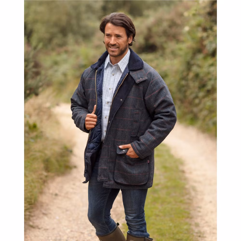 Tweed jacka Blue Tweed - Derby