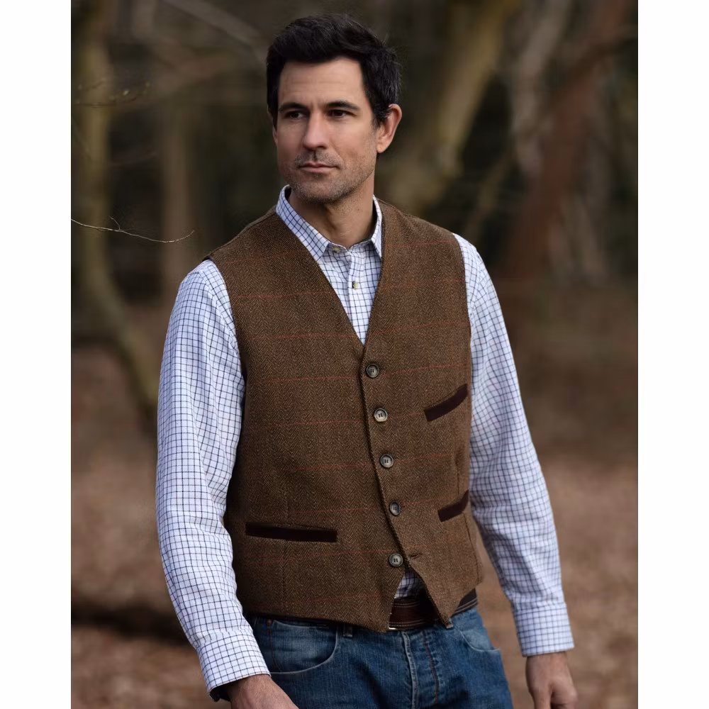 Tweedväst Alcott Brown - Walker & Hawkes