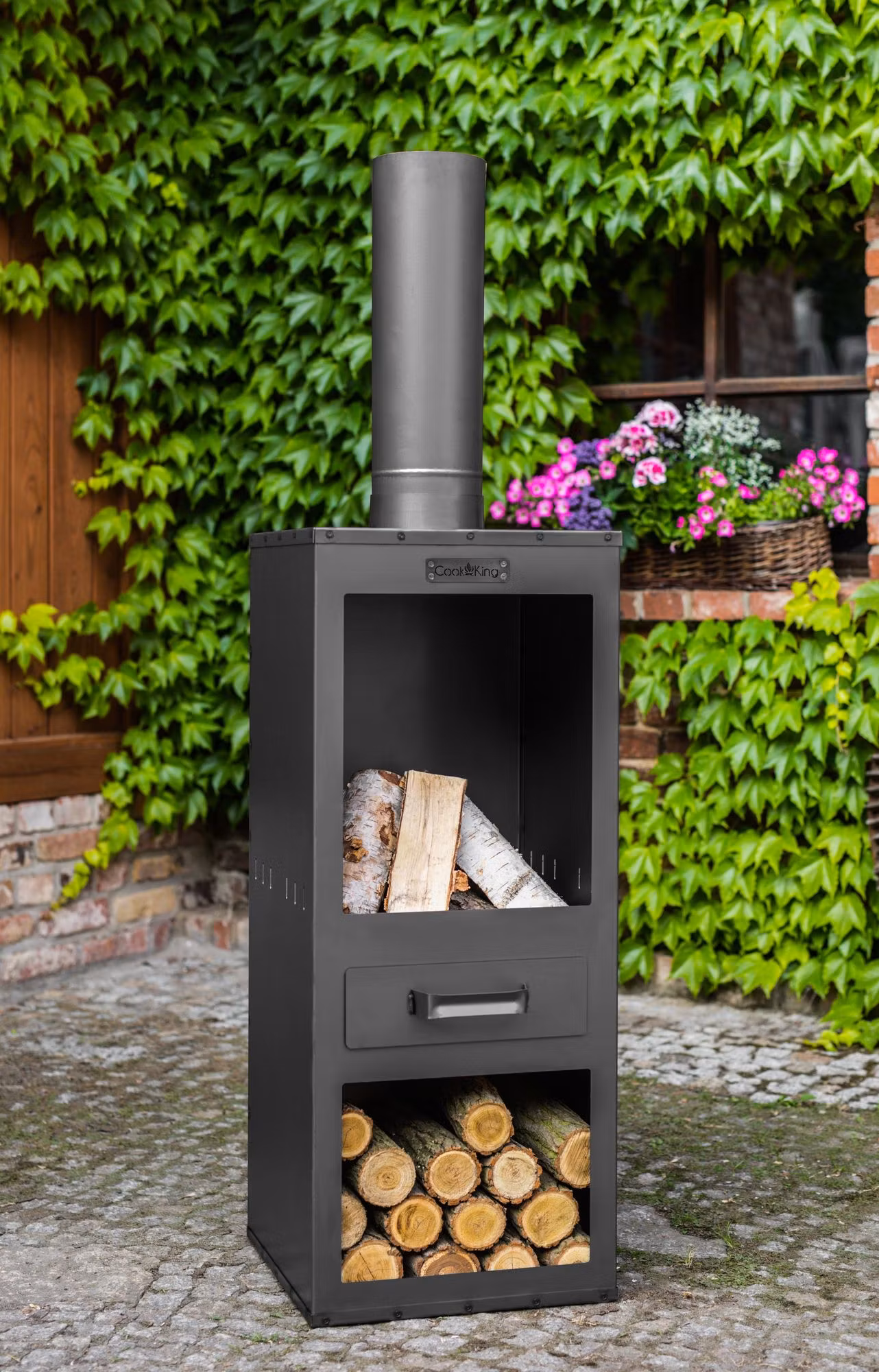 Trädgårdskamin Rosa  - Cook King