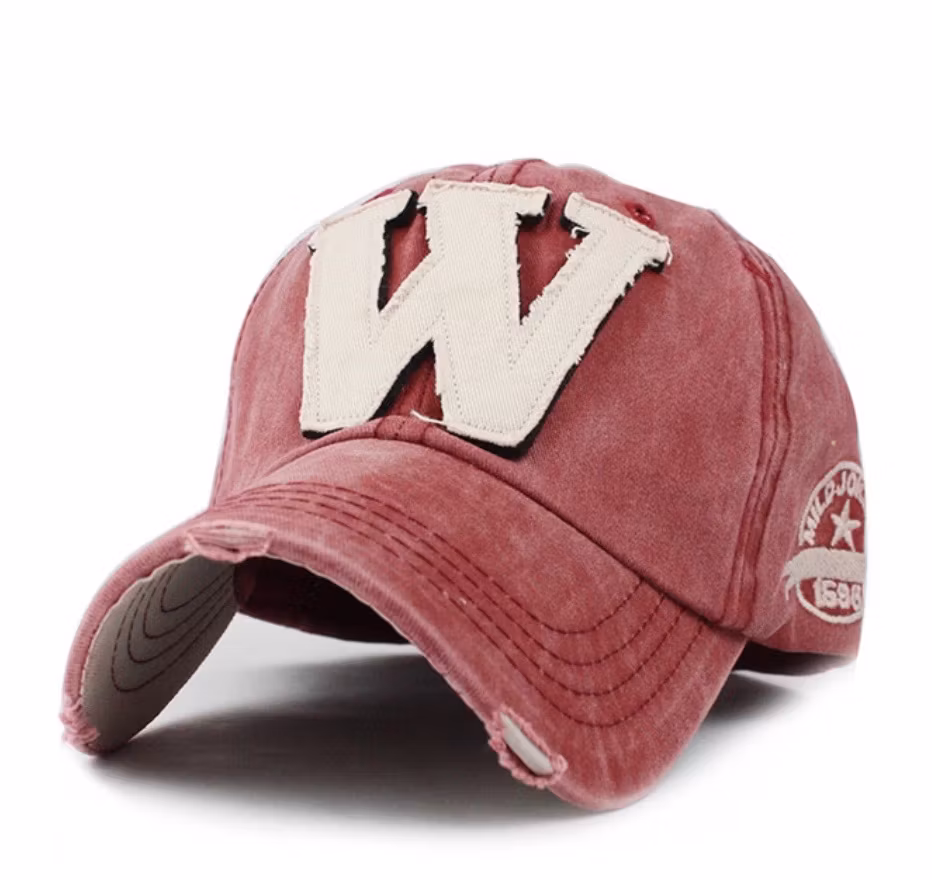 Baseball keps "W" Vinröd