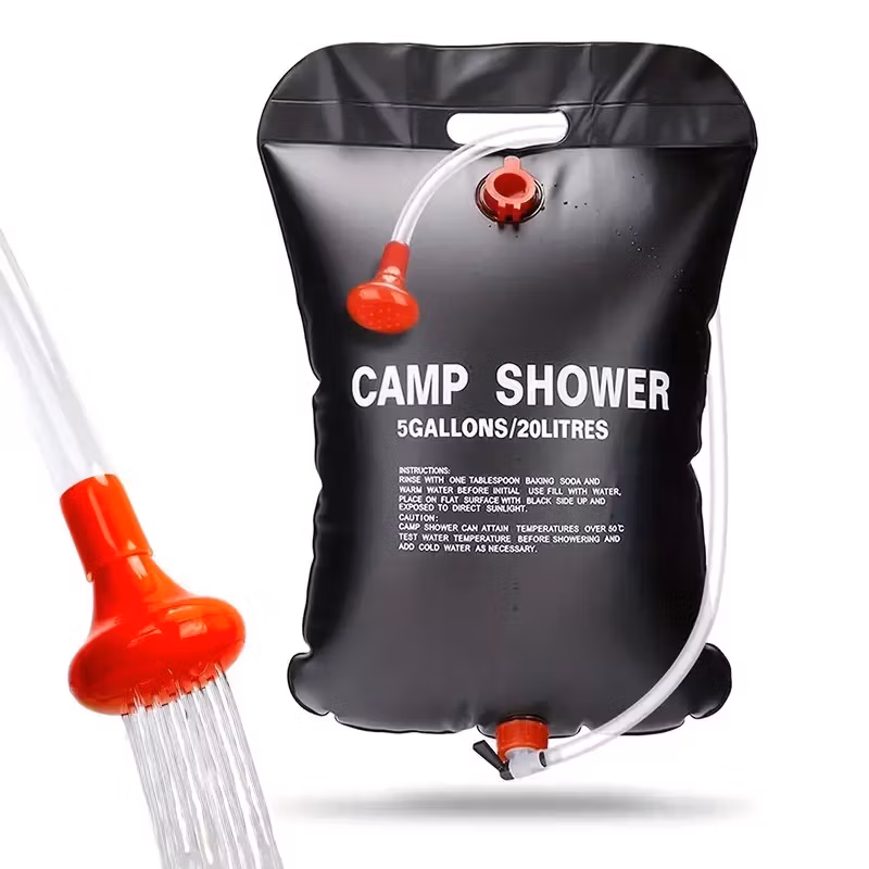 Soluppvärmd campingdusch 20 liter
